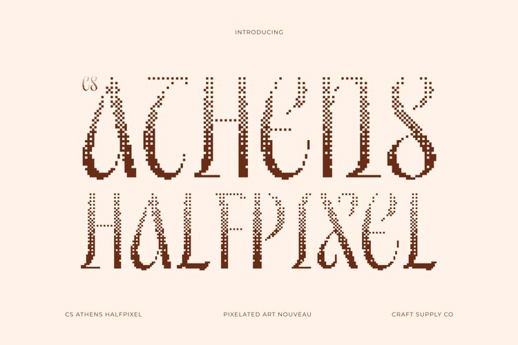 Preview of CS Athens Halfpixel Font