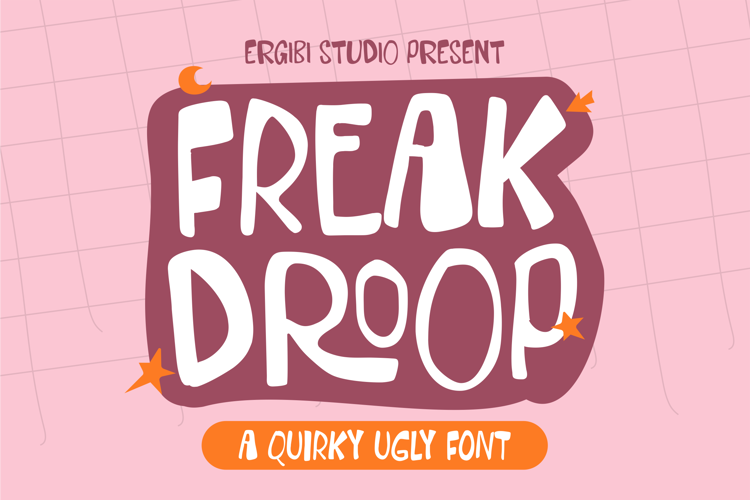 Preview of Freak Droop Font