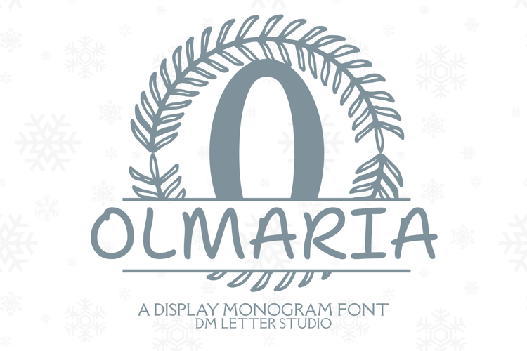 Preview of Olmaria Split Monogram Font