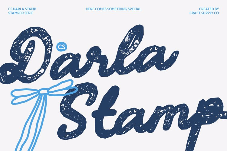 Preview of CS Darla Stamp Font