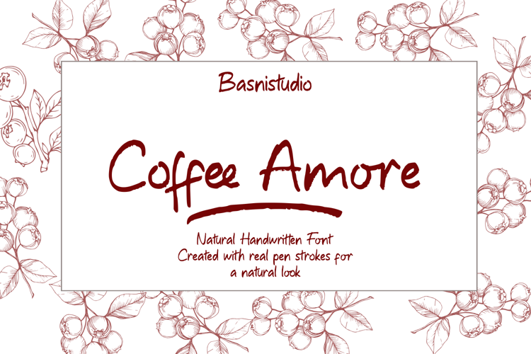 Preview of Coffee Amore Font