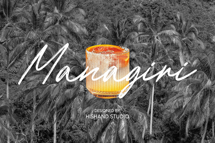 Preview of Managiri Font