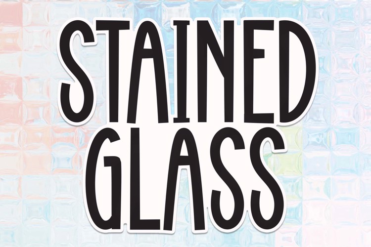 Stained Glass Font