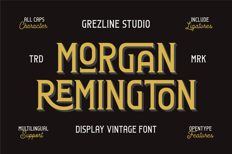 Preview of Morgan Remington Font