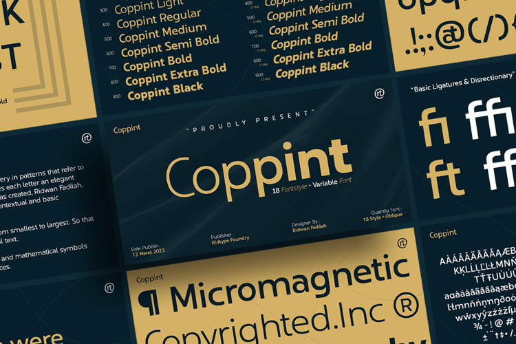 Coppint Medium Font