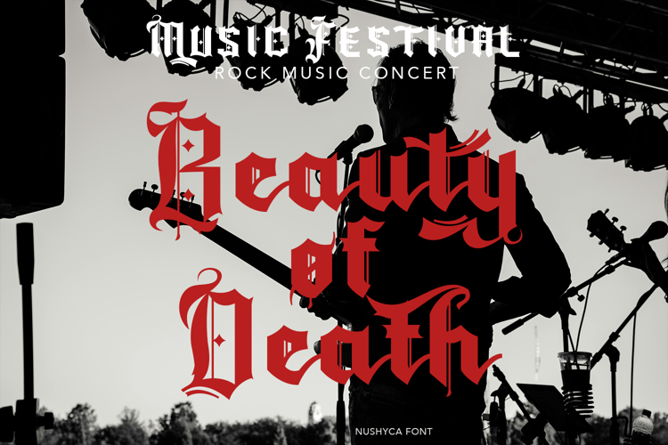 Preview of Nushyca Font