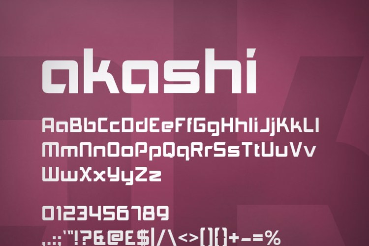 Akashi Font