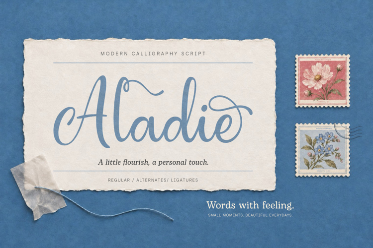 Preview of Aladie Font