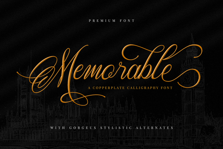 Preview of Memorable Font