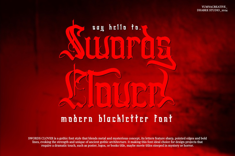 Swords Clover Font