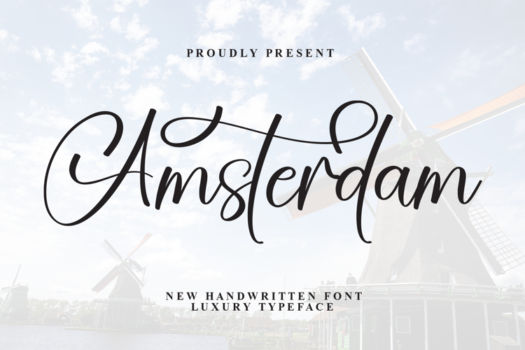 Preview of Amsterdam Font