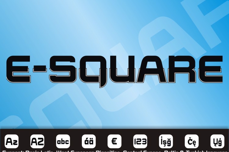 E-SQUARE Font