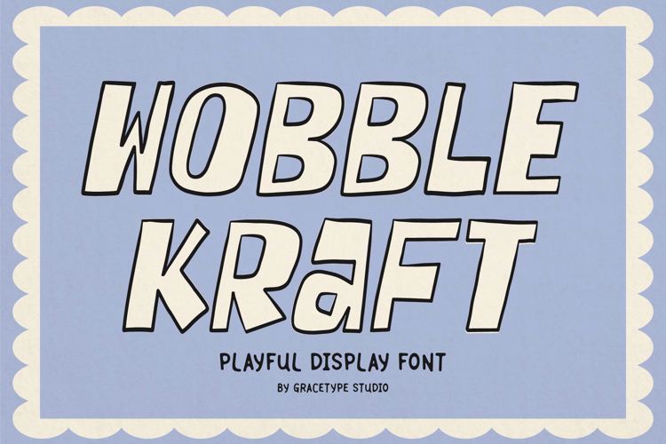 Preview of Wobble Kraft Font