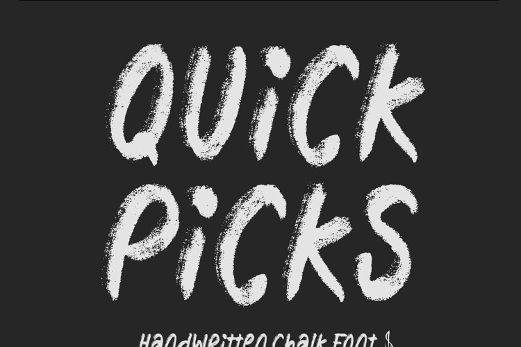 Preview of Quick Picks Font