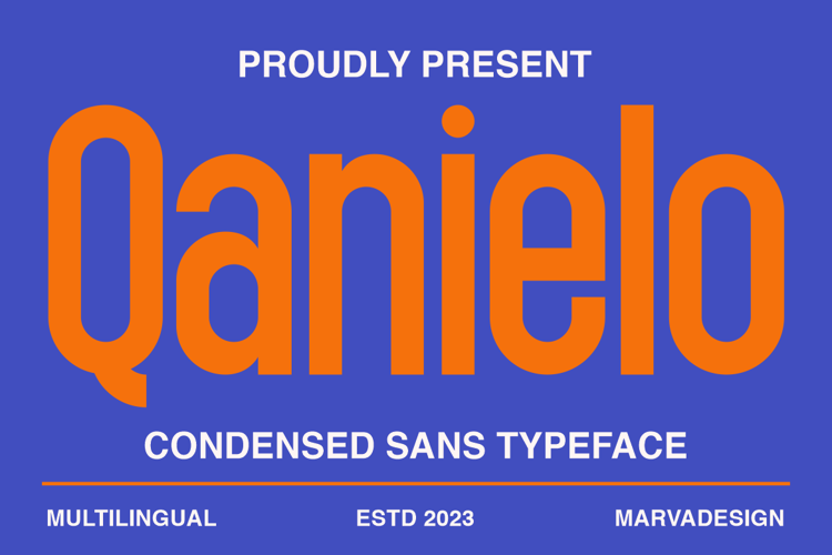 Preview of Qanielo Font