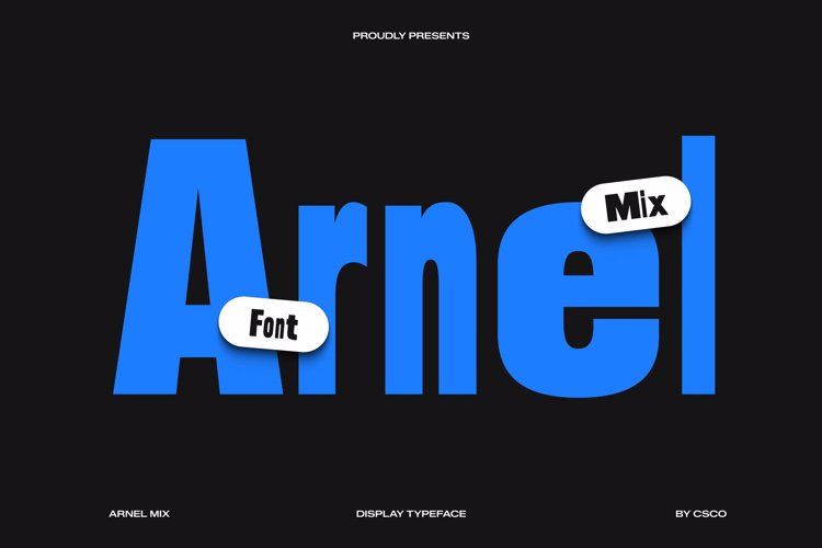 Preview of Arnel Mix Font