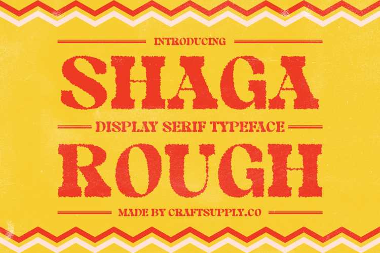 Shaga Rough Font