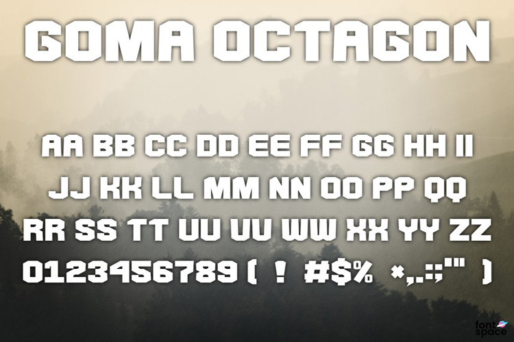 Goma Octagon Font