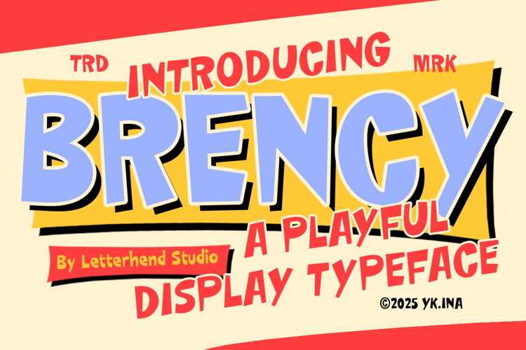 Preview of Brency Font