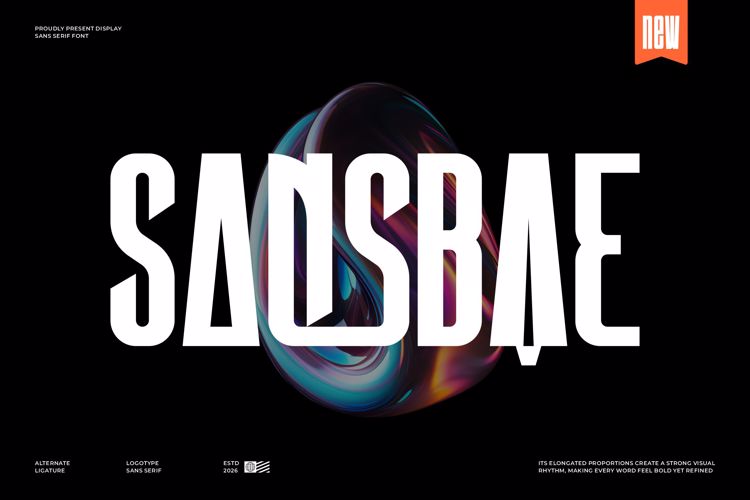 Preview of Sansbae Font