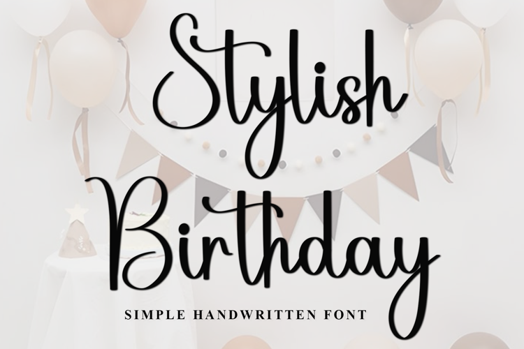 Stylish Birthday Font