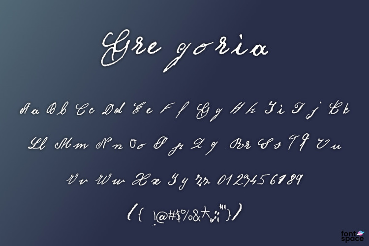 Preview of Gregoria Font