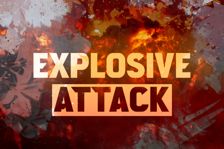 e Explosive Attack Font