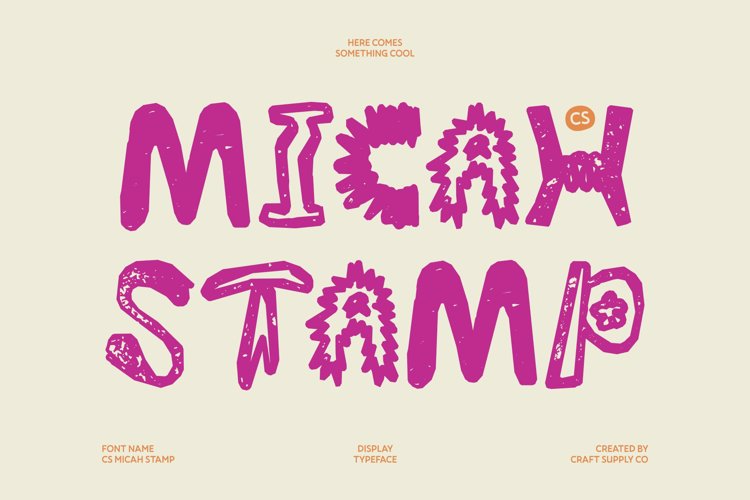 Preview of CS Micah Stamp Font