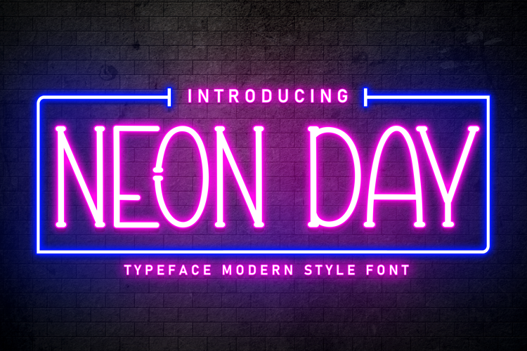Preview of Neon Day Font