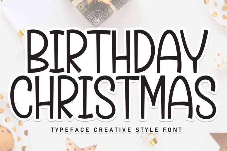 Birthday Christmas Font