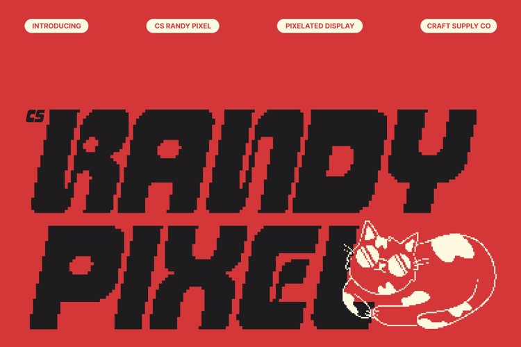 Preview of CS Randy Pixel Font