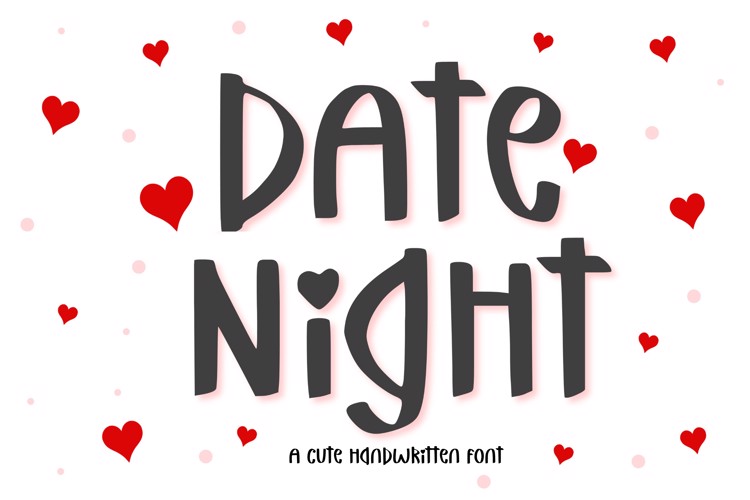 Preview of Date Night Font