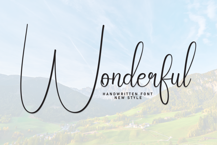 Preview of Wonderful Font