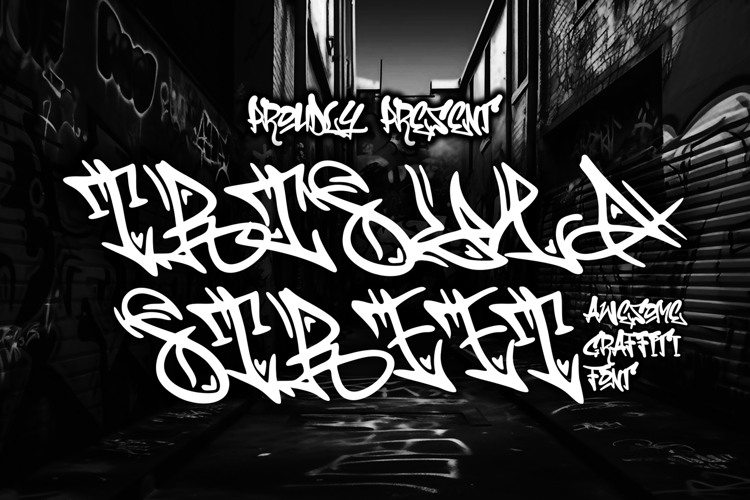 Trisula Street Graffiti Font