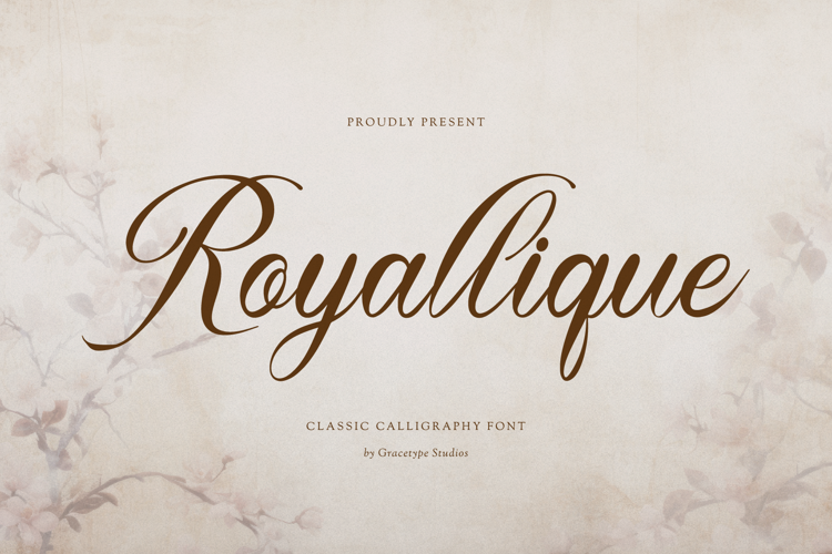 Preview of Royallique Font