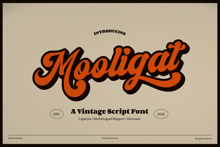 Preview of Mooligat Font