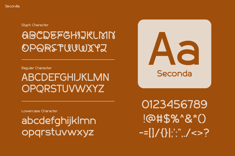 Preview of Seconda Font