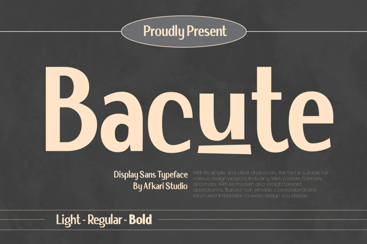 Bacute Font