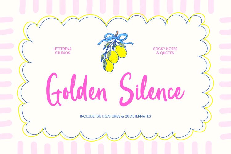 Preview of Golden Silence VERSION Font