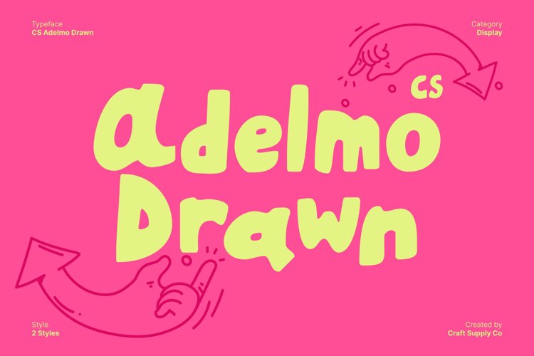 Preview of CS Adelmo Drawn Font