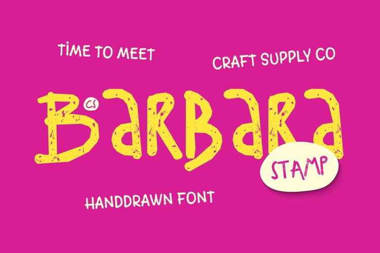 Preview of CS Barbara Stamp Font