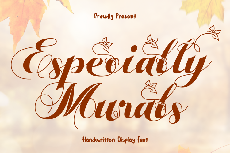 Preview of Especially Murals Font