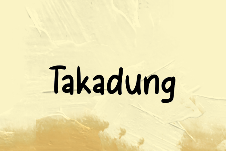 t Takadung Font