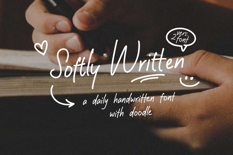 Preview of Softly Written Font