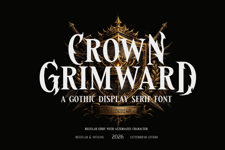 Preview of Crown Grimward Font