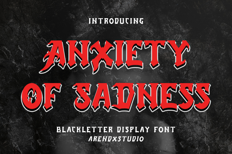 Anxiety Of Sadness Font