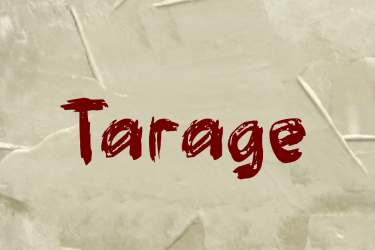 t Tarage Font