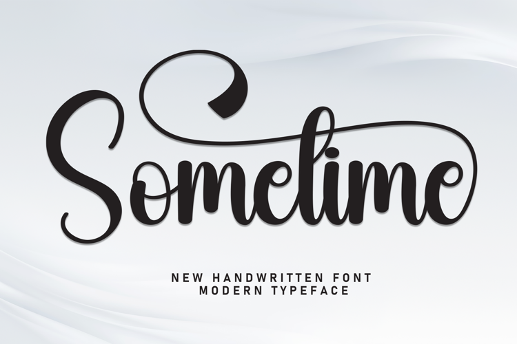 Preview of Sometime Font