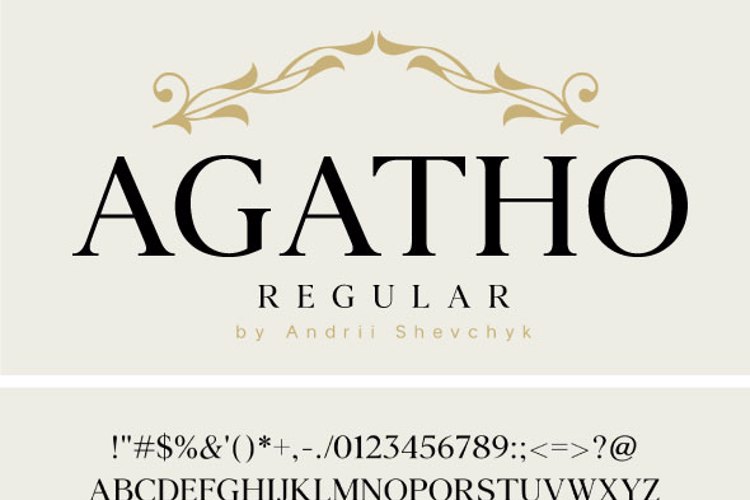 Agatho Font