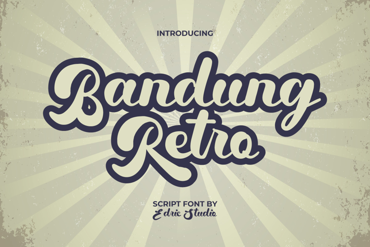 Bandung Retro Font